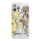 Personalised Weimaraner iPhone 13 Pro Max Clear Bumper Case