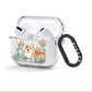 Personalised Welsh Corgi Dog AirPods Clear Case 3rd Gen Side Image