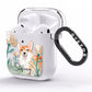 Personalised Welsh Corgi Dog AirPods Clear Case Side Image