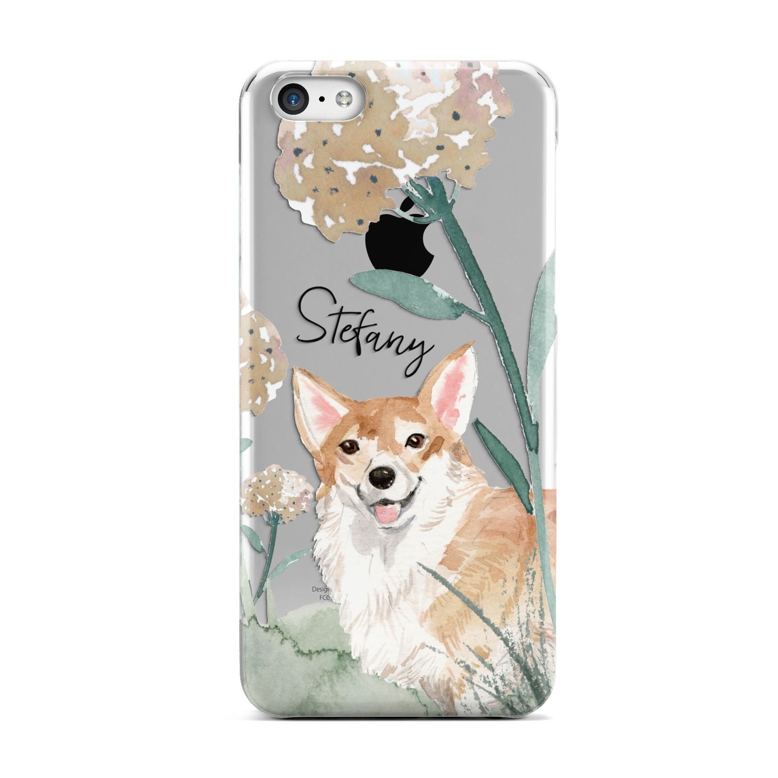 Personalised Welsh Corgi Dog Apple iPhone 5c Case