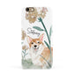 Personalised Welsh Corgi Dog Apple iPhone 6 3D Snap Case