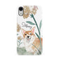 Personalised Welsh Corgi Dog Apple iPhone XR White 3D Snap Case