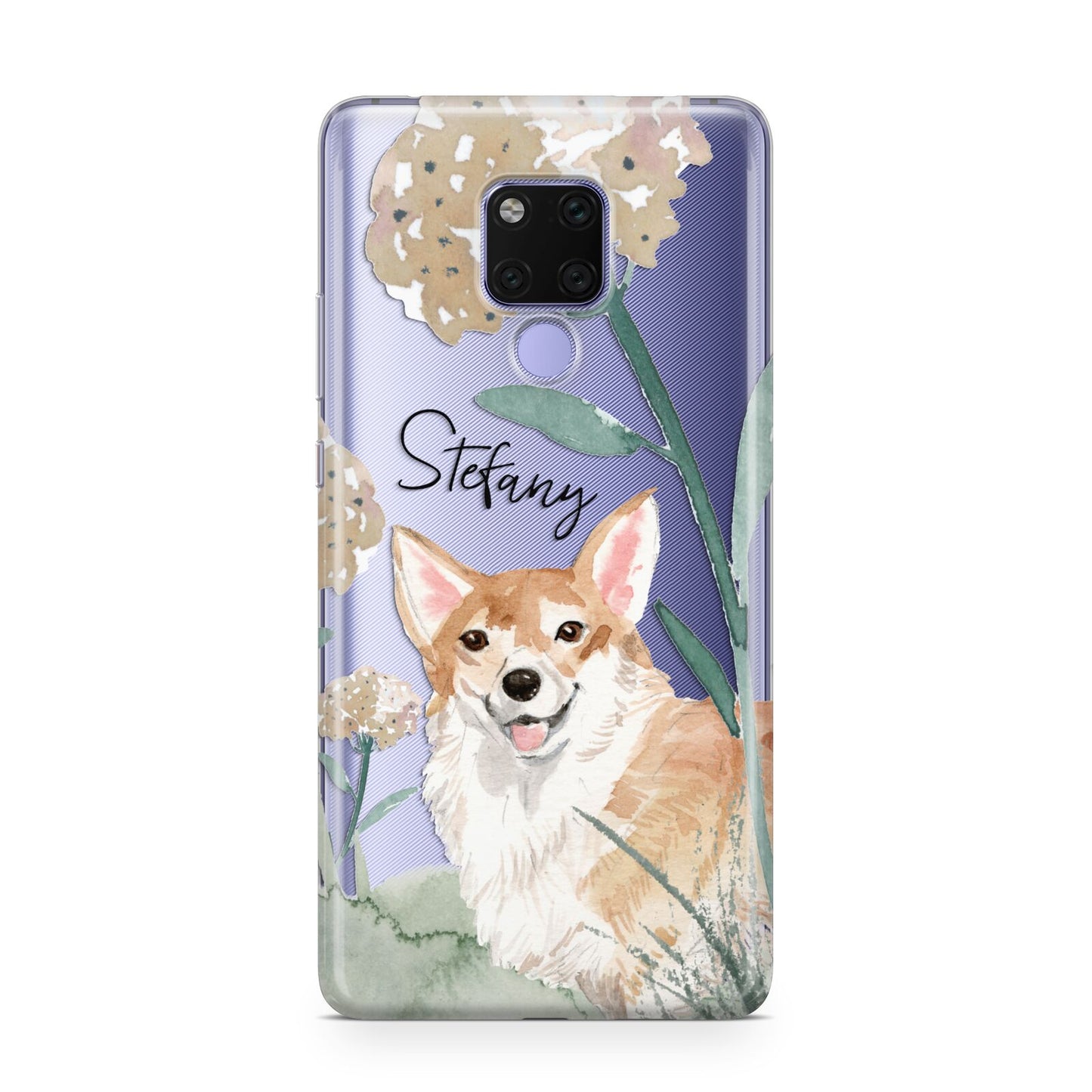 Personalised Welsh Corgi Dog Huawei Mate 20X Phone Case