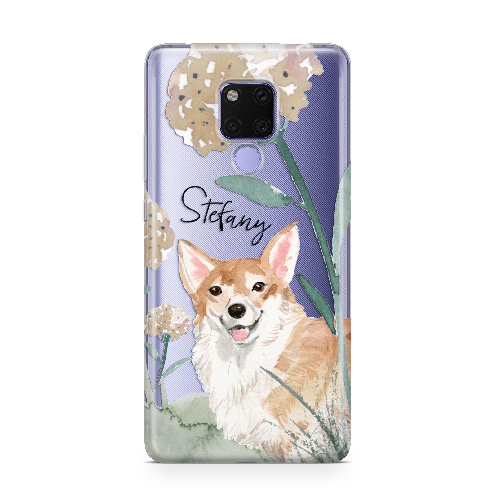 Personalised Welsh Corgi Dog Huawei Mate 20X Phone Case