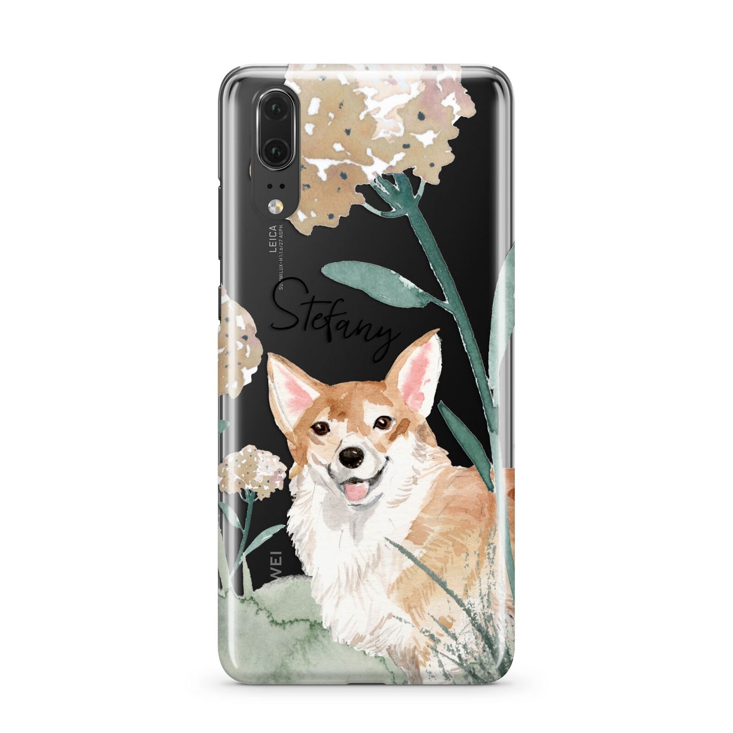 Personalised Welsh Corgi Dog Huawei P20 Phone Case