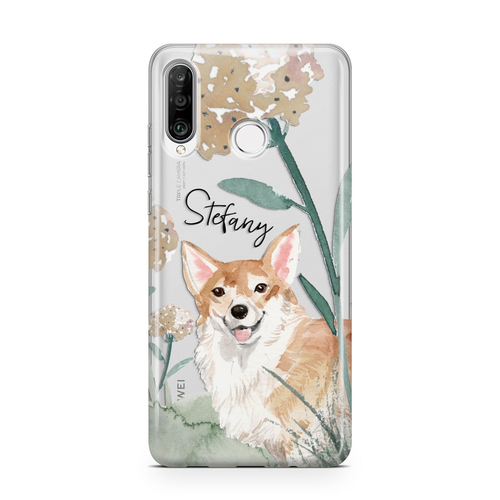 Personalised Welsh Corgi Dog Huawei P30 Lite Phone Case