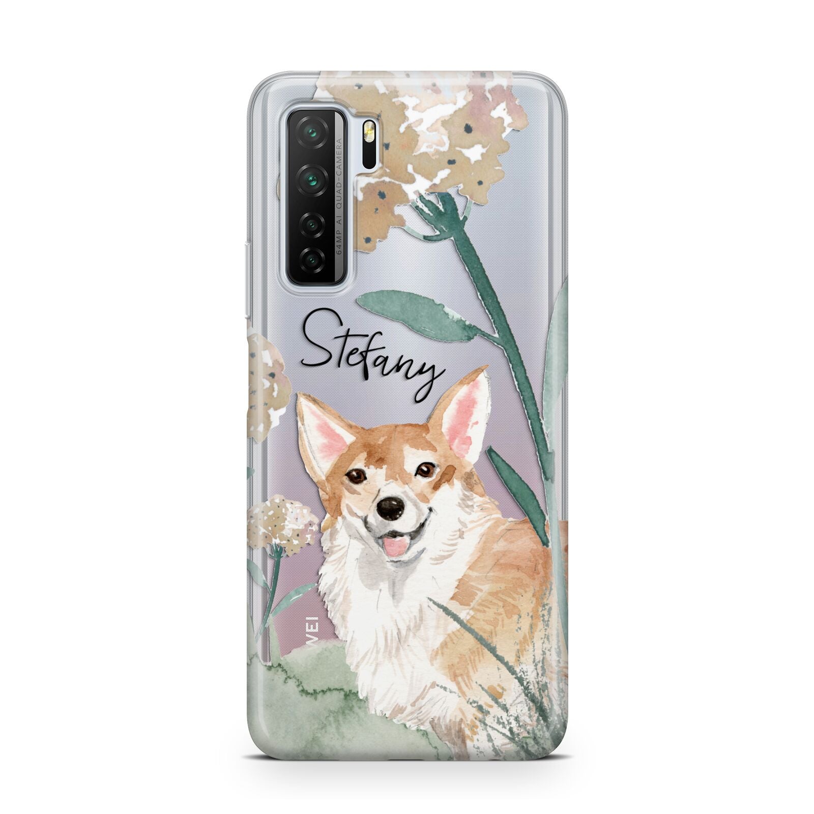 Personalised Welsh Corgi Dog Huawei P40 Lite 5G Phone Case