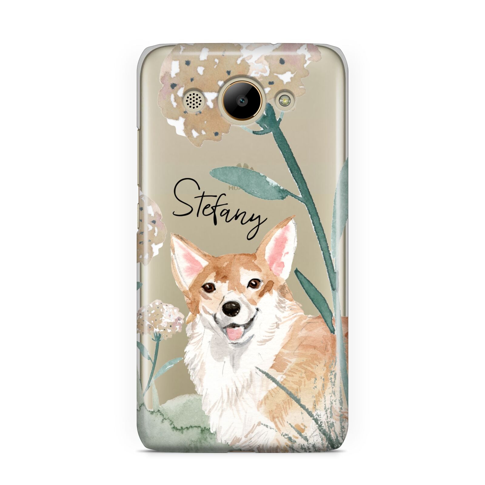 Personalised Welsh Corgi Dog Huawei Y3 2017