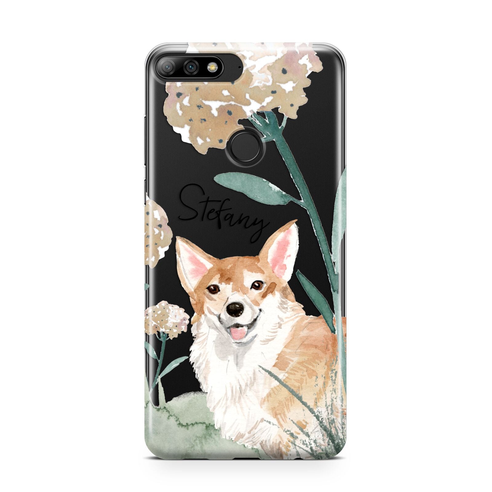 Personalised Welsh Corgi Dog Huawei Y7 2018