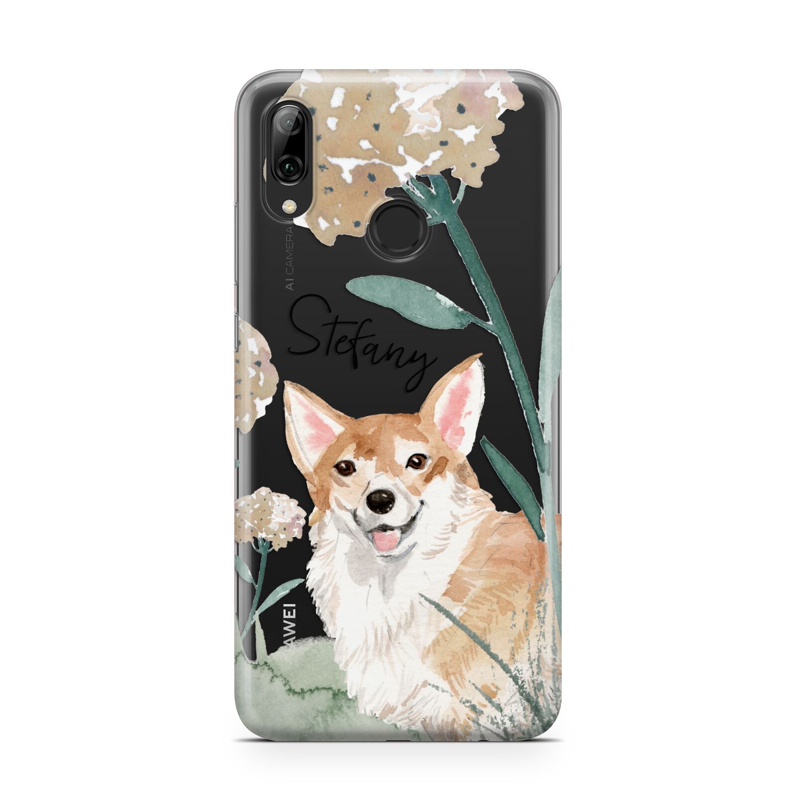 Personalised Welsh Corgi Dog Huawei Y7 2019
