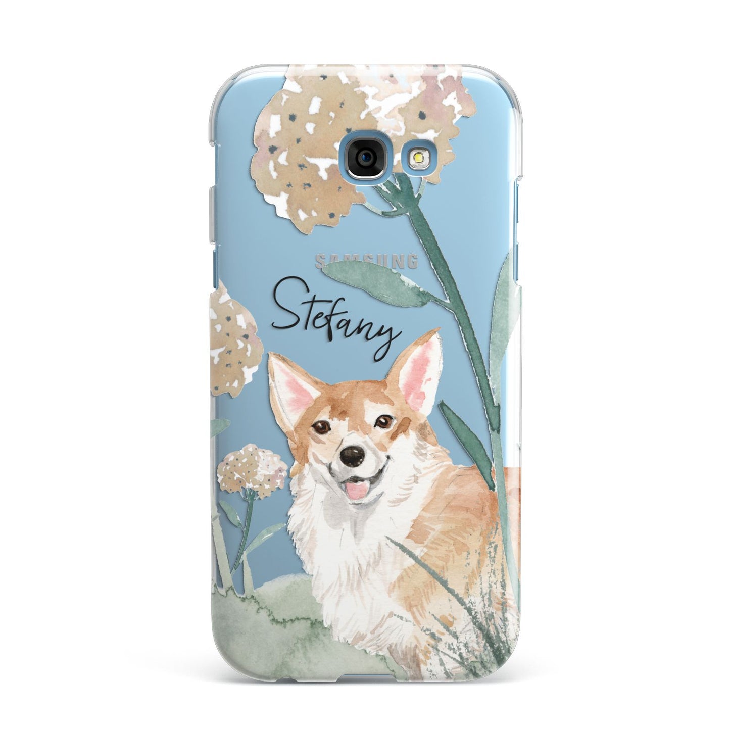 Personalised Welsh Corgi Dog Samsung Galaxy A7 2017 Case