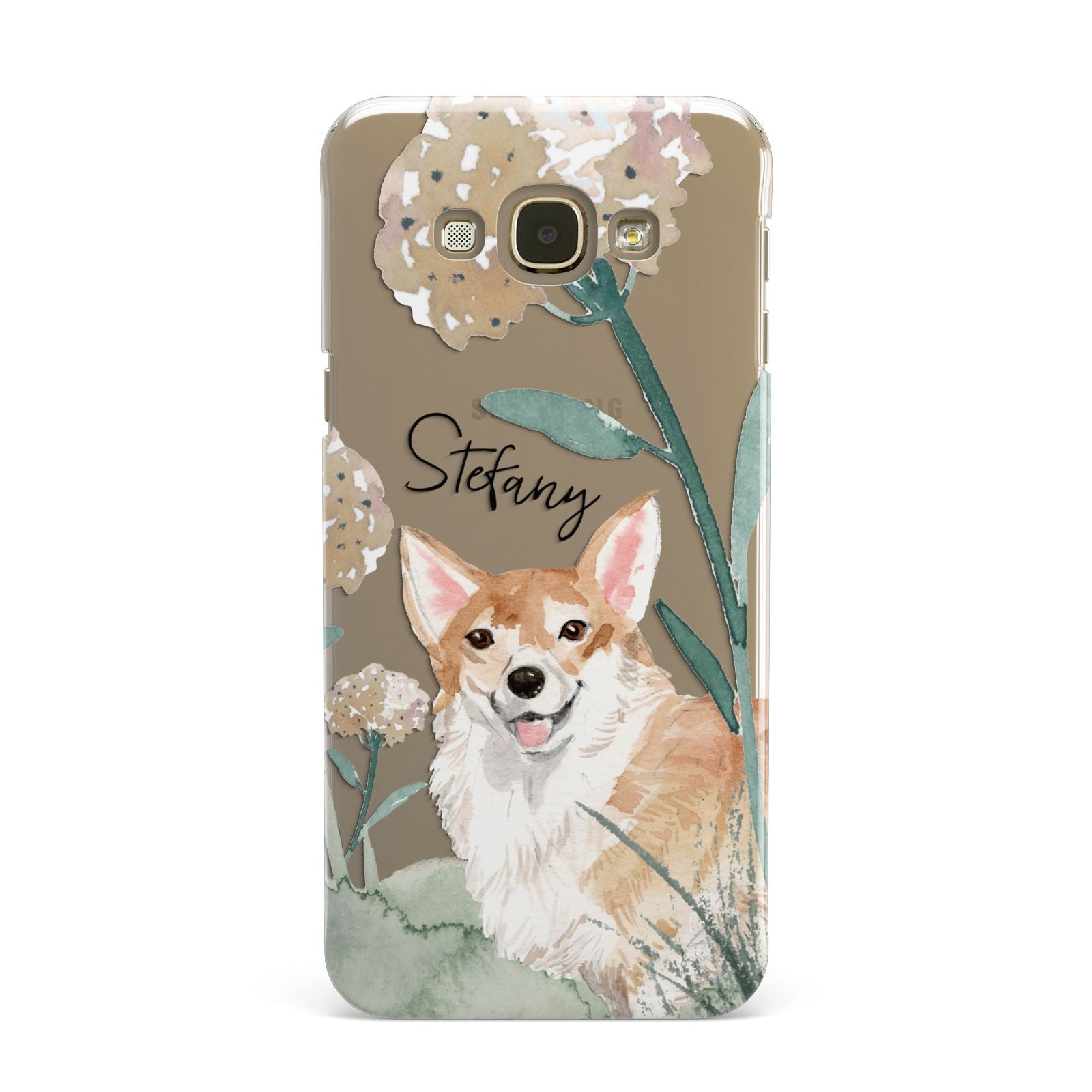 Personalised Welsh Corgi Dog Samsung Galaxy A8 Case
