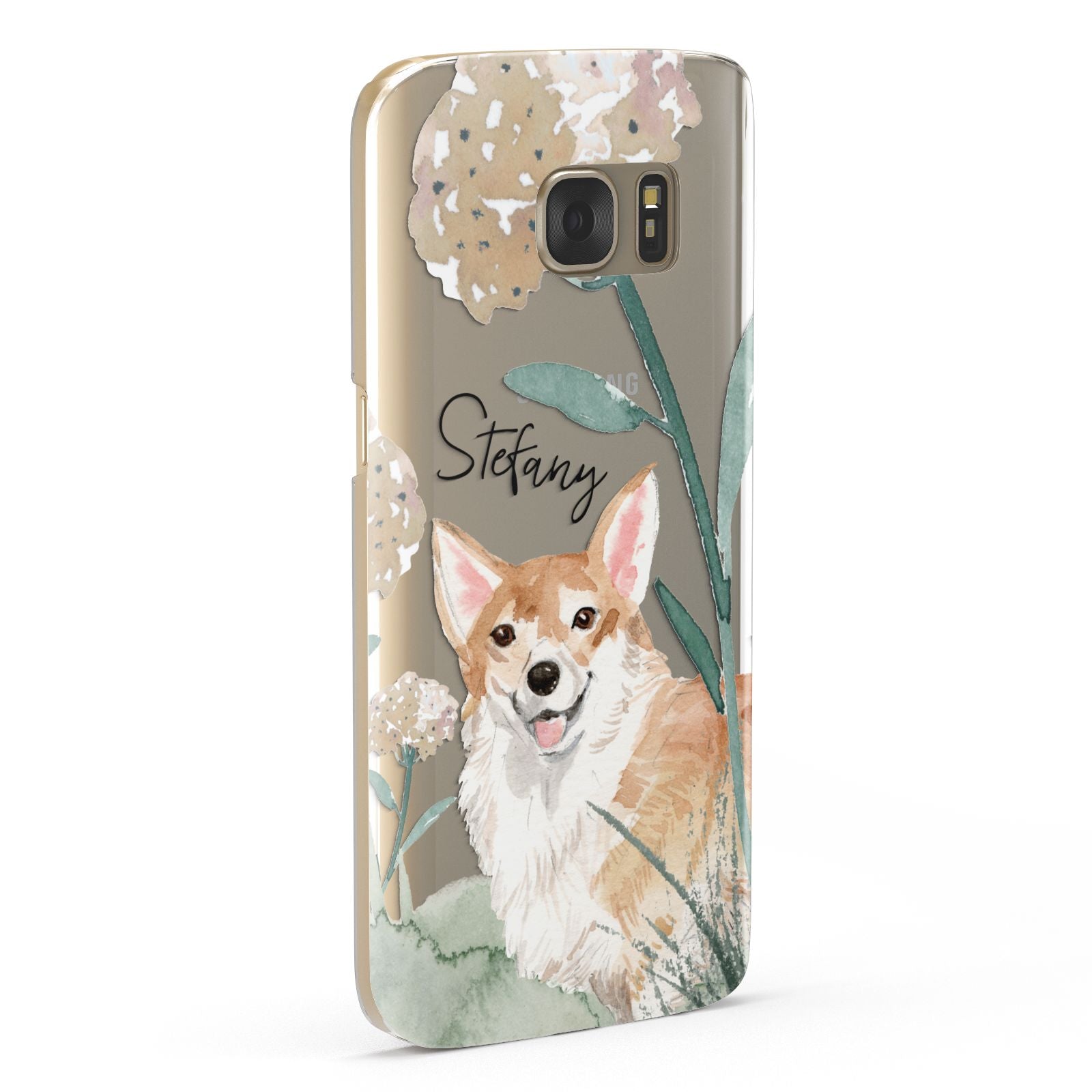 Personalised Welsh Corgi Dog Samsung Galaxy Case Fourty Five Degrees