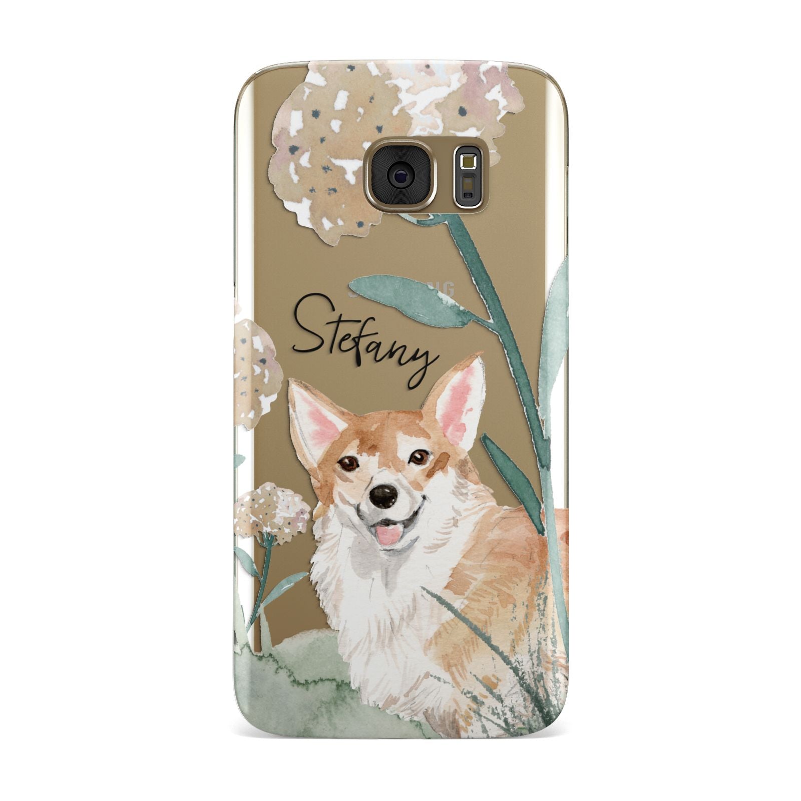 Personalised Welsh Corgi Dog Samsung Galaxy Case