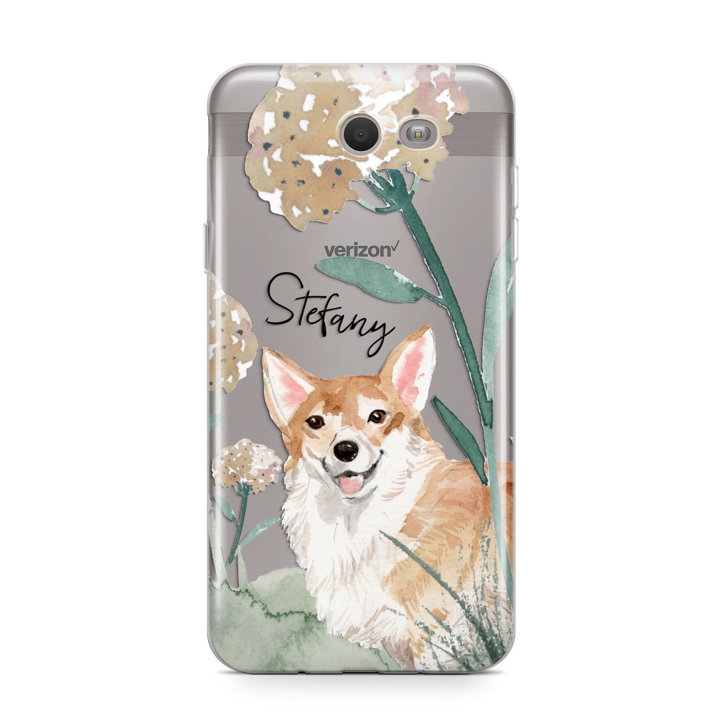Personalised Welsh Corgi Dog Samsung Galaxy J7 2017 Case
