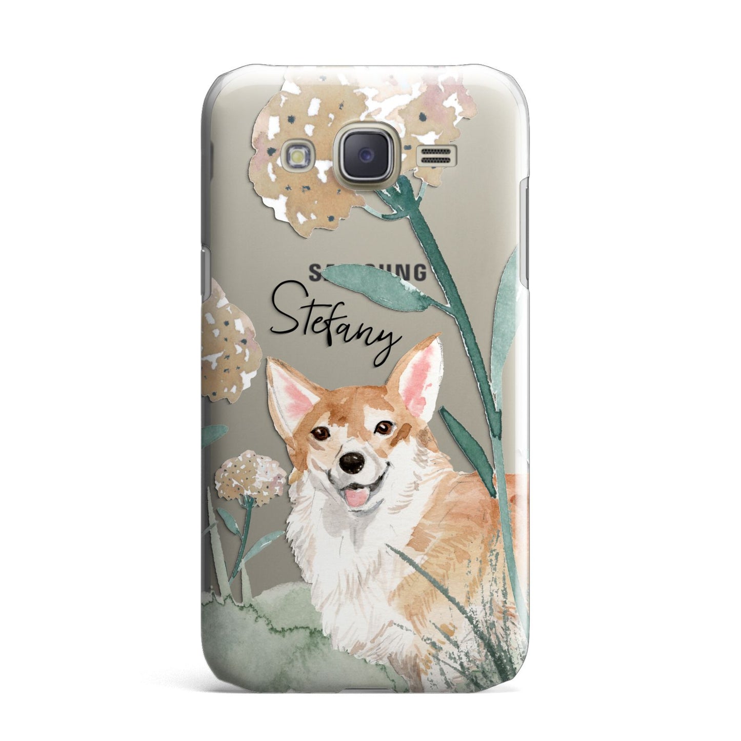 Personalised Welsh Corgi Dog Samsung Galaxy J7 Case