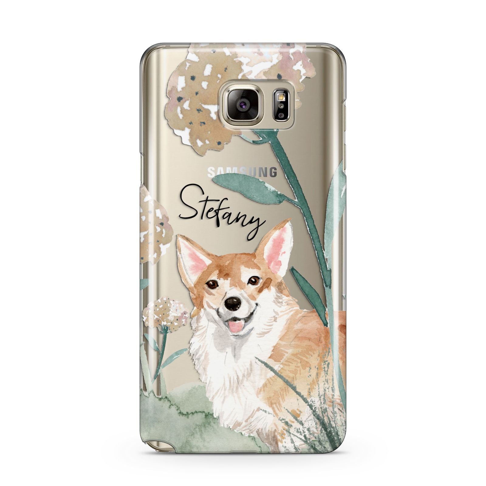 Personalised Welsh Corgi Dog Samsung Galaxy Note 5 Case