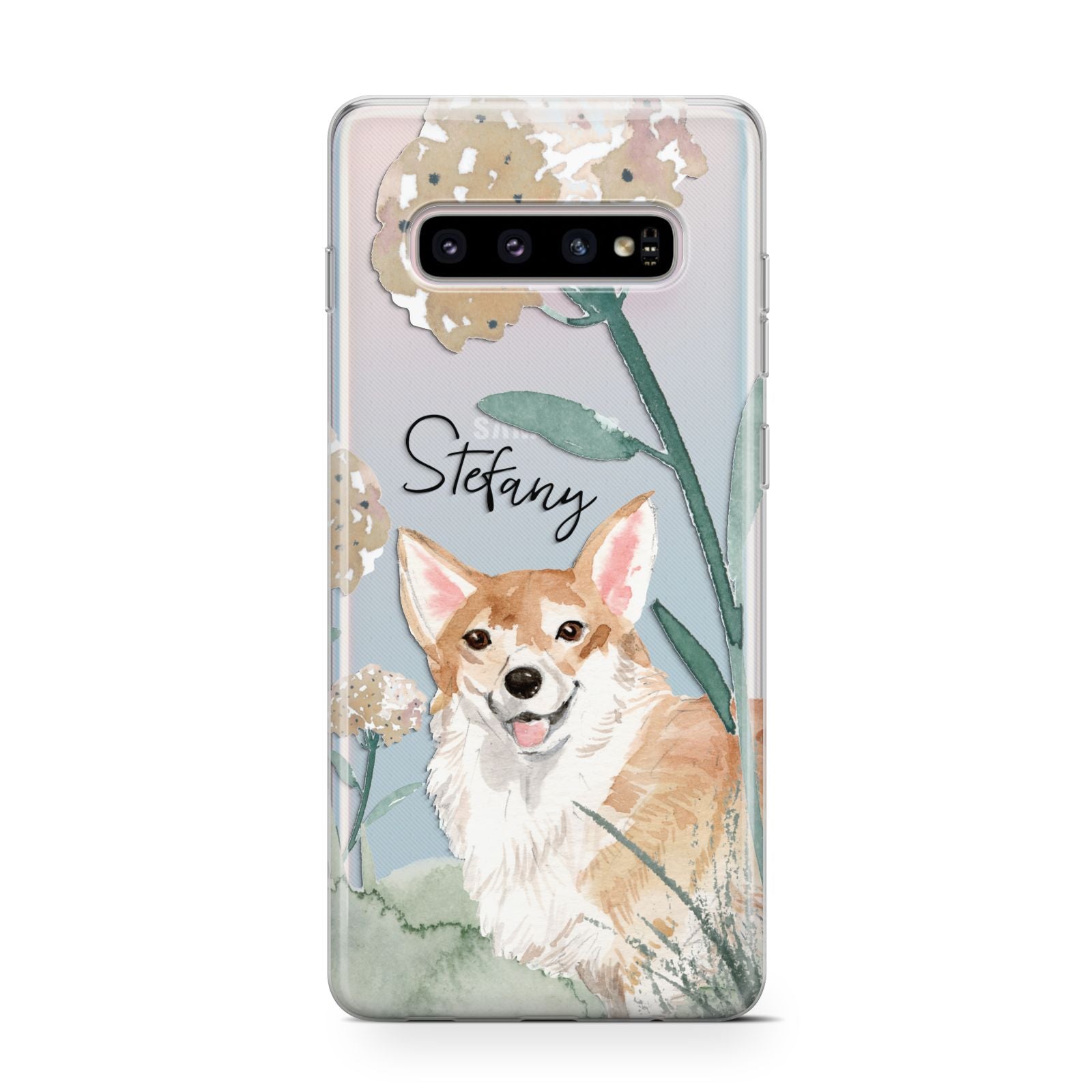 Personalised Welsh Corgi Dog Samsung Galaxy S10 Case