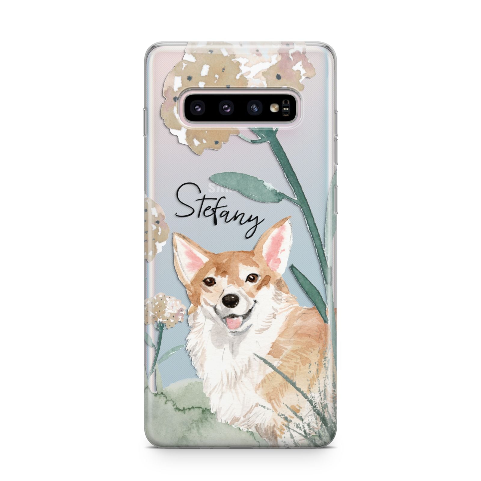 Personalised Welsh Corgi Dog Samsung Galaxy S10 Plus Case