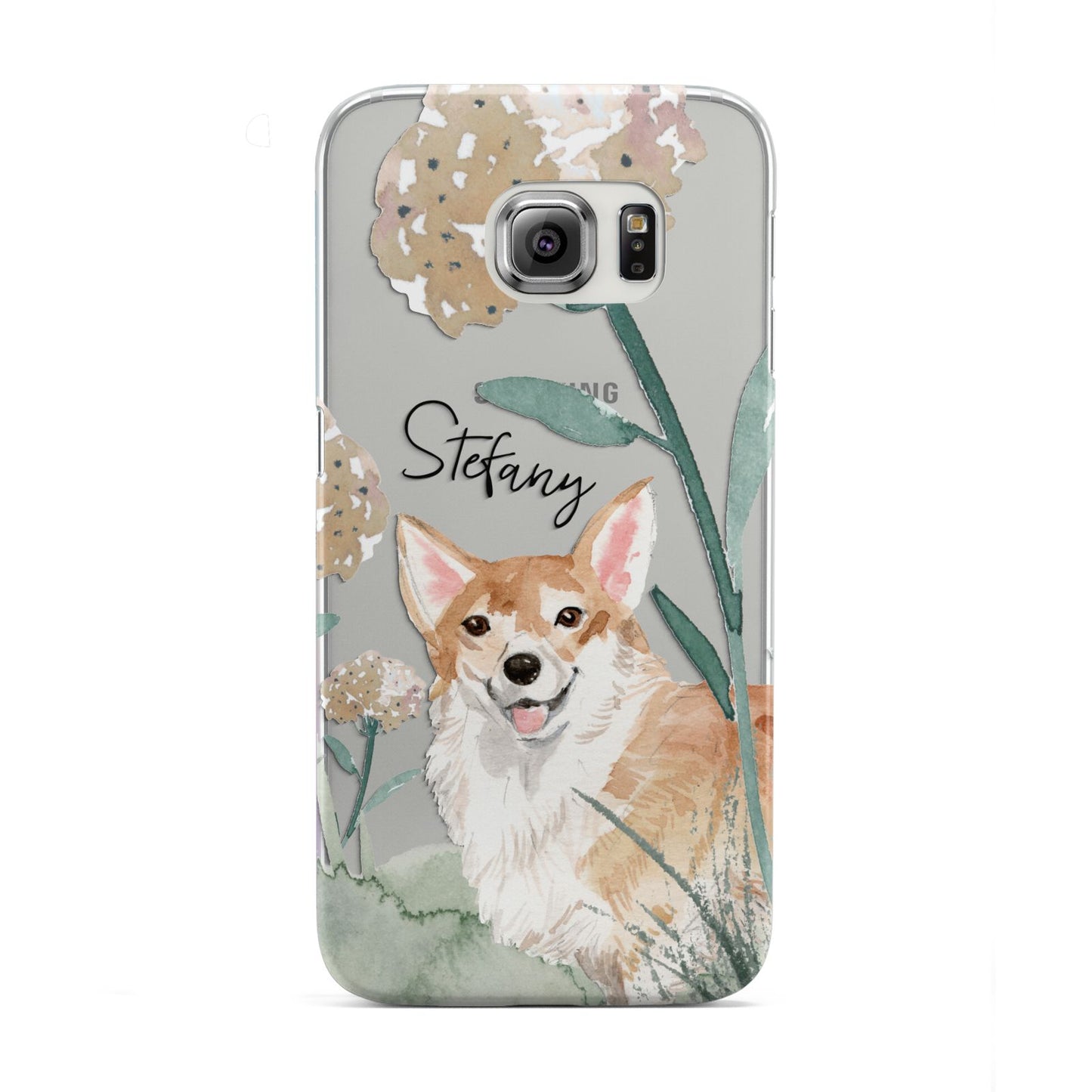 Personalised Welsh Corgi Dog Samsung Galaxy S6 Edge Case