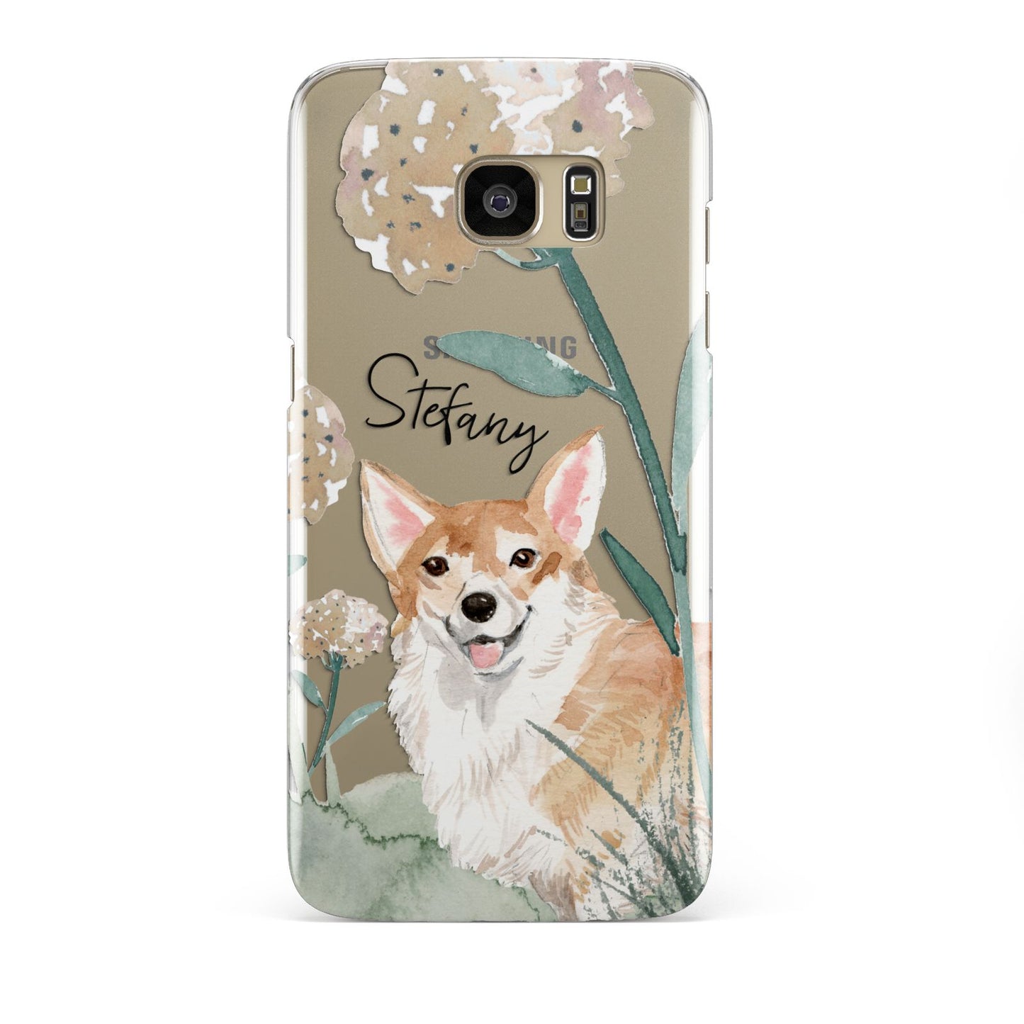 Personalised Welsh Corgi Dog Samsung Galaxy S7 Edge Case