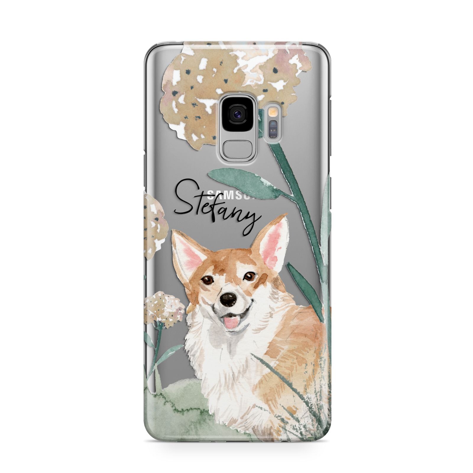 Personalised Welsh Corgi Dog Samsung Galaxy S9 Case
