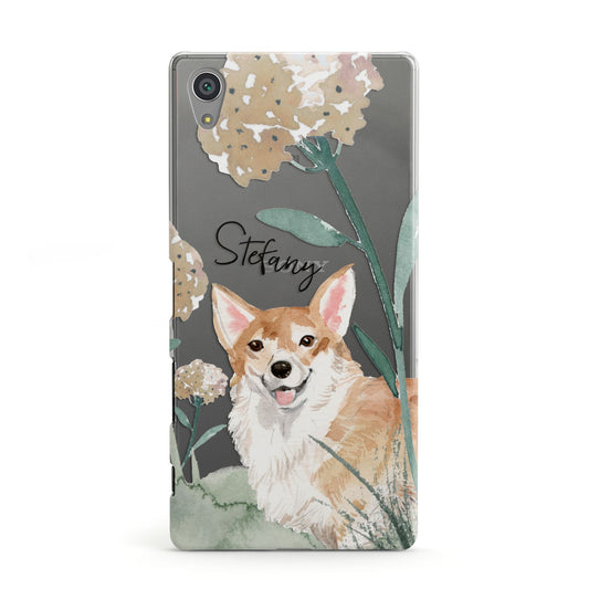 Personalised Welsh Corgi Dog Sony Xperia Case
