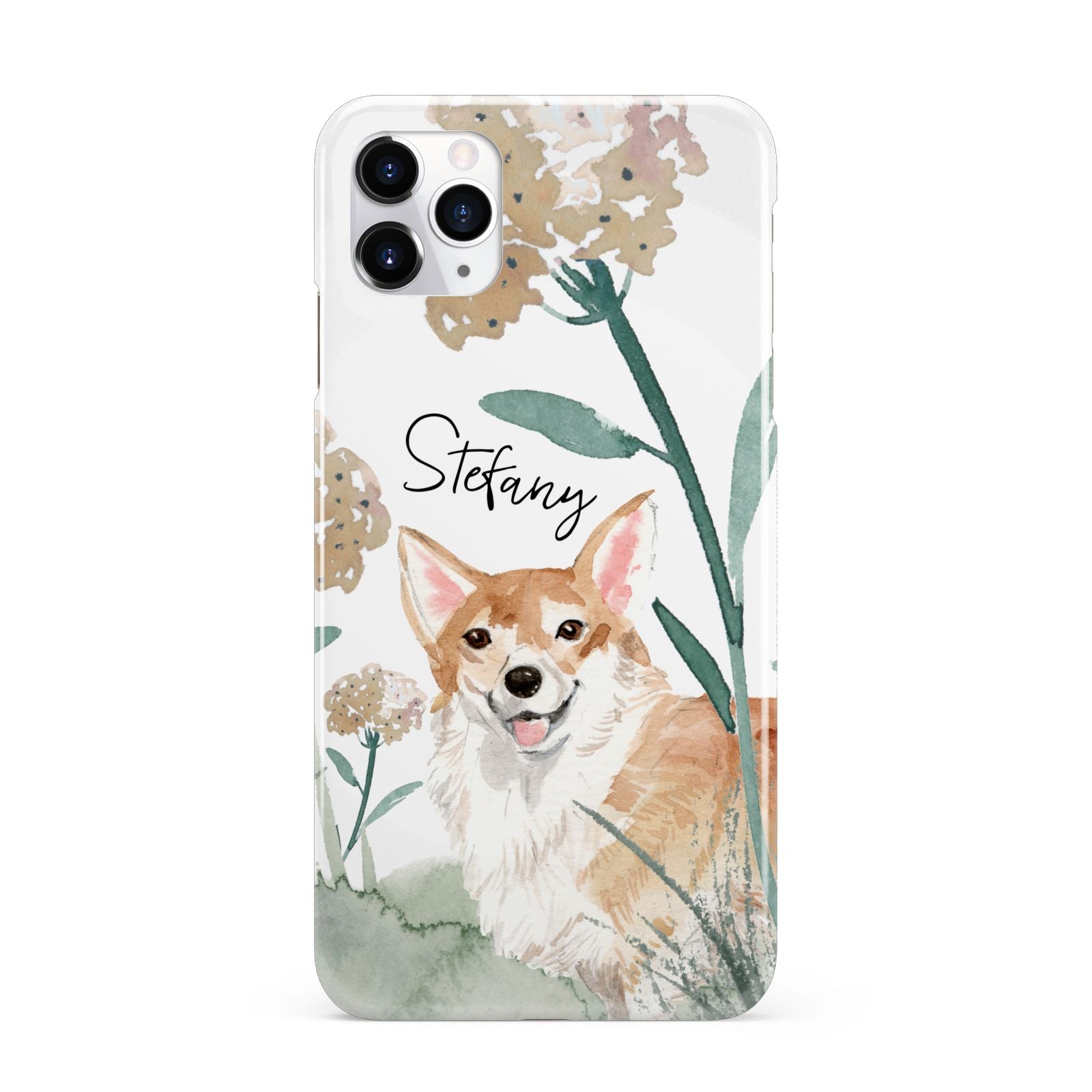 Personalised Welsh Corgi Dog iPhone 11 Pro Max 3D Snap Case