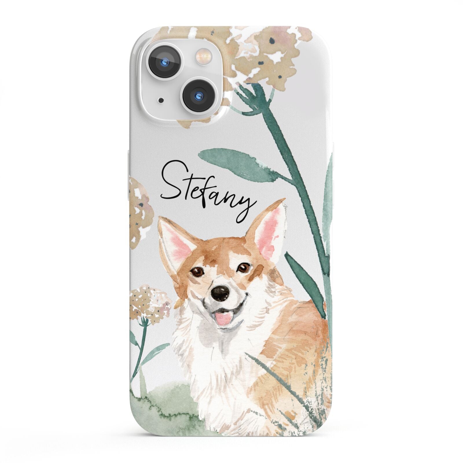 Personalised Welsh Corgi Dog iPhone 13 Full Wrap 3D Snap Case