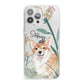Personalised Welsh Corgi Dog iPhone 13 Pro Max Clear Bumper Case