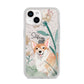 Personalised Welsh Corgi Dog iPhone 14 Glitter Tough Case Starlight