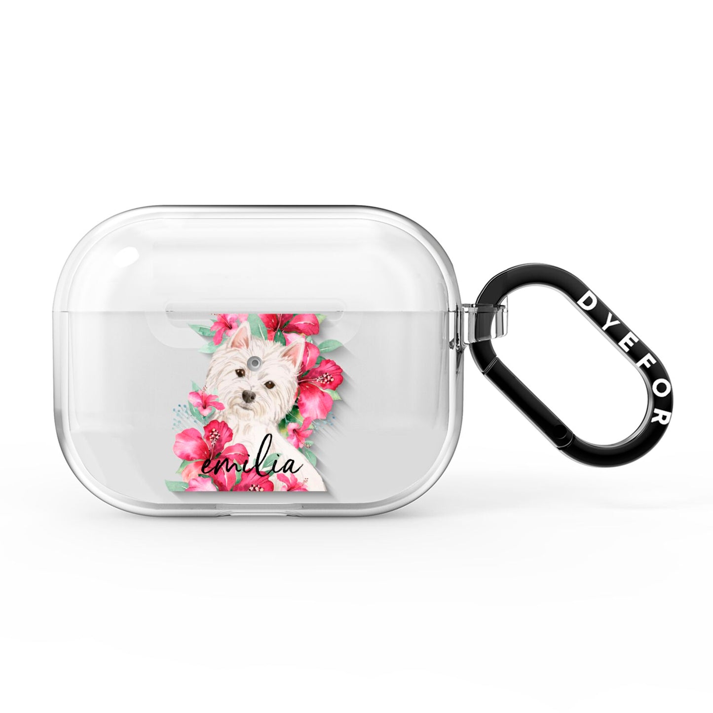 Personalised Westie Dog AirPods Pro Clear Case