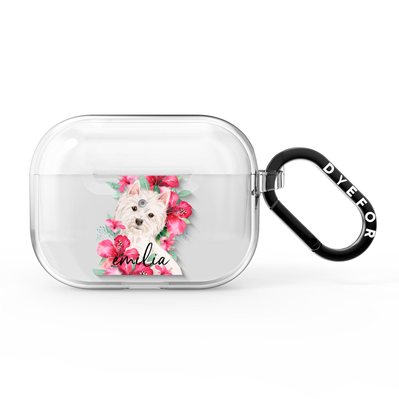 Personalised Westie Dog AirPods Pro Clear Case