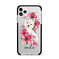 Personalised Westie Dog Apple iPhone 11 Pro Max in Silver with Black Impact Case