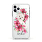 Personalised Westie Dog Apple iPhone 11 Pro in Silver with White Impact Case