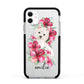 Personalised Westie Dog Apple iPhone 11 in White with Black Impact Case