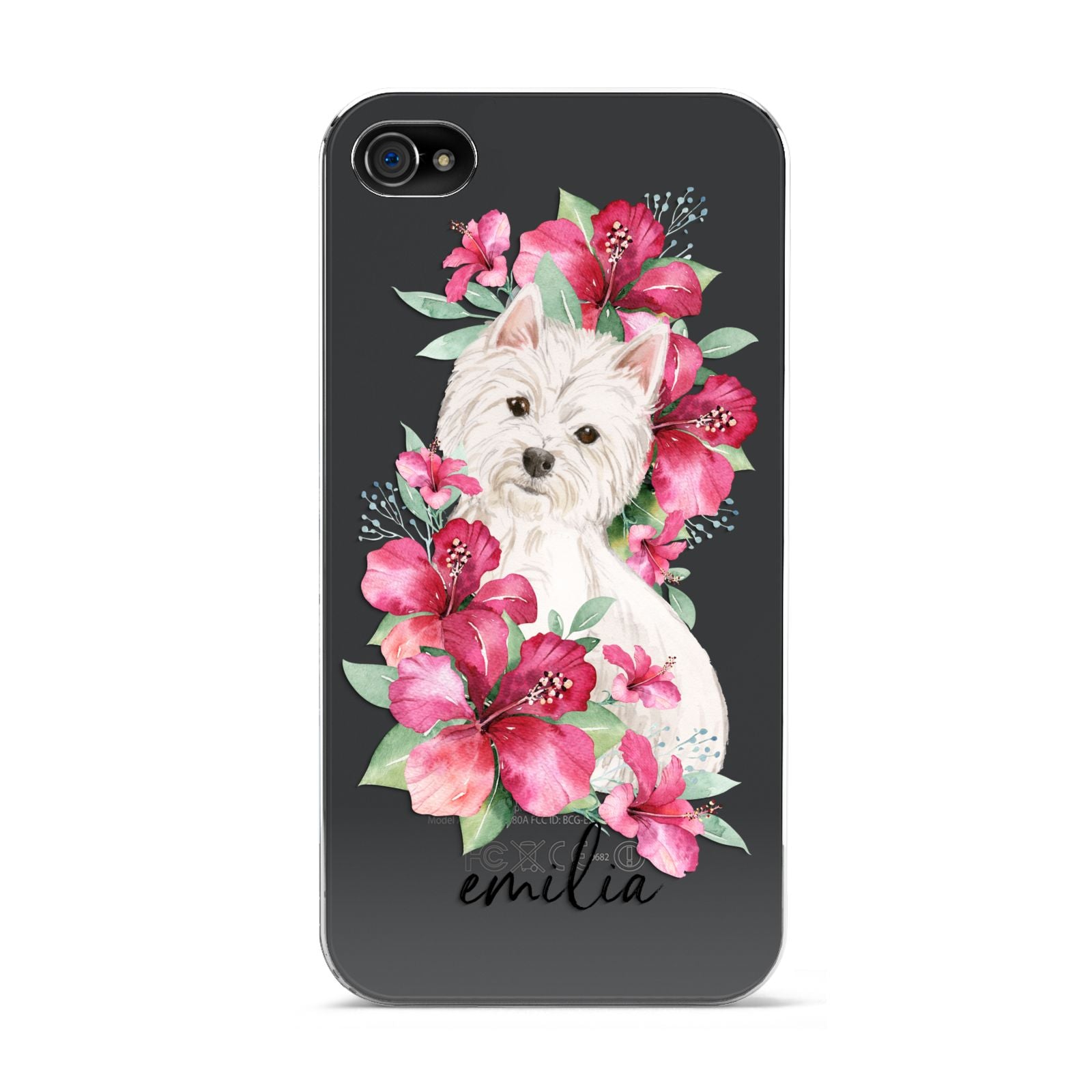 Personalised Westie Dog Apple iPhone 4s Case