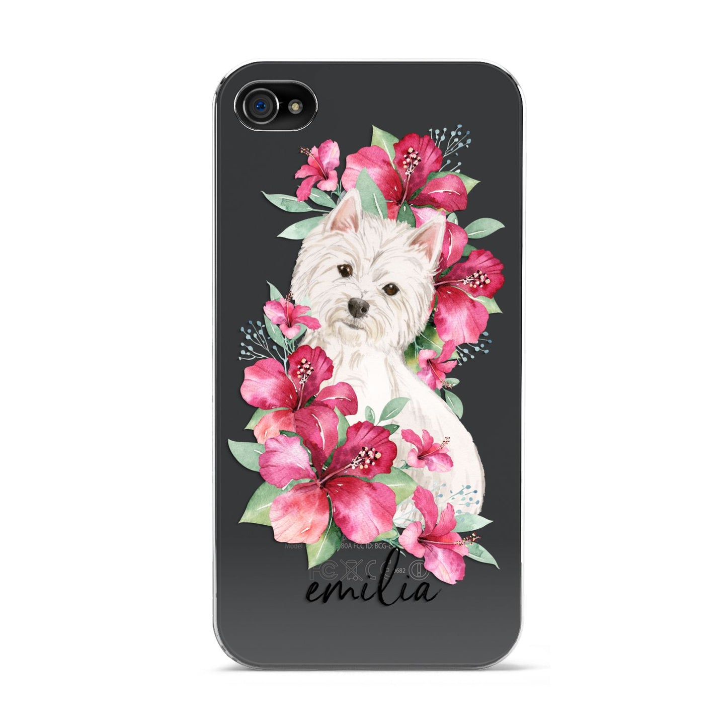 Personalised Westie Dog Apple iPhone 4s Case