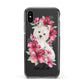 Personalised Westie Dog Apple iPhone Xs Impact Case Black Edge on Black Phone