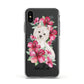 Personalised Westie Dog Apple iPhone Xs Impact Case White Edge on Black Phone