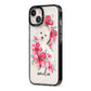 Personalised Westie Dog iPhone 13 Black Impact Case Side Angle on Silver phone