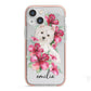Personalised Westie Dog iPhone 13 Mini TPU Impact Case with Pink Edges