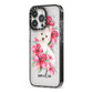 Personalised Westie Dog iPhone 13 Pro Black Impact Case Side Angle on Silver phone