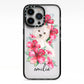 Personalised Westie Dog iPhone 13 Pro Black Impact Case on Silver phone