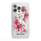 Personalised Westie Dog iPhone 13 Pro Clear Bumper Case