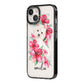 Personalised Westie Dog iPhone 14 Black Impact Case Side Angle on Silver phone