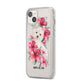 Personalised Westie Dog iPhone 14 Plus Clear Tough Case Starlight Angled Image