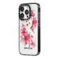 Personalised Westie Dog iPhone 14 Pro Black Impact Case Side Angle on Silver phone