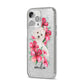 Personalised Westie Dog iPhone 14 Pro Max Glitter Tough Case Silver Angled Image
