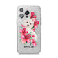Personalised Westie Dog iPhone 14 Pro Max Glitter Tough Case Silver